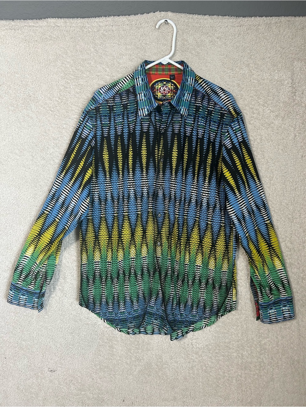 Robert Graham Limited Edition "wipe Out” X-Large Shirt Cotton. Classic